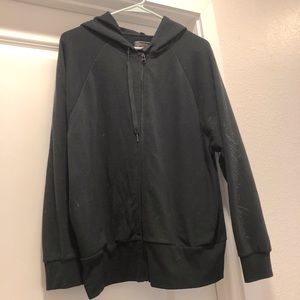 Black zip-up hoodie